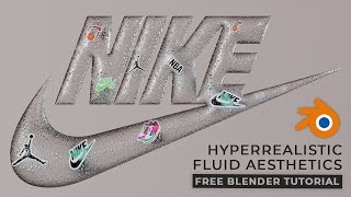 Blender Tutorial: Fluid Nike Logo Animation with Stickers (Vincent Schwenk Inspired)