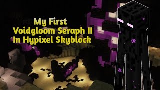 My First Voidgloom Seraph II Boss in Hypixel Skyblock | Minecraft 