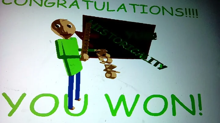 WE SOLVED THE THIRD QUESTION ON BALDI/ Baldis Basics in More Maths