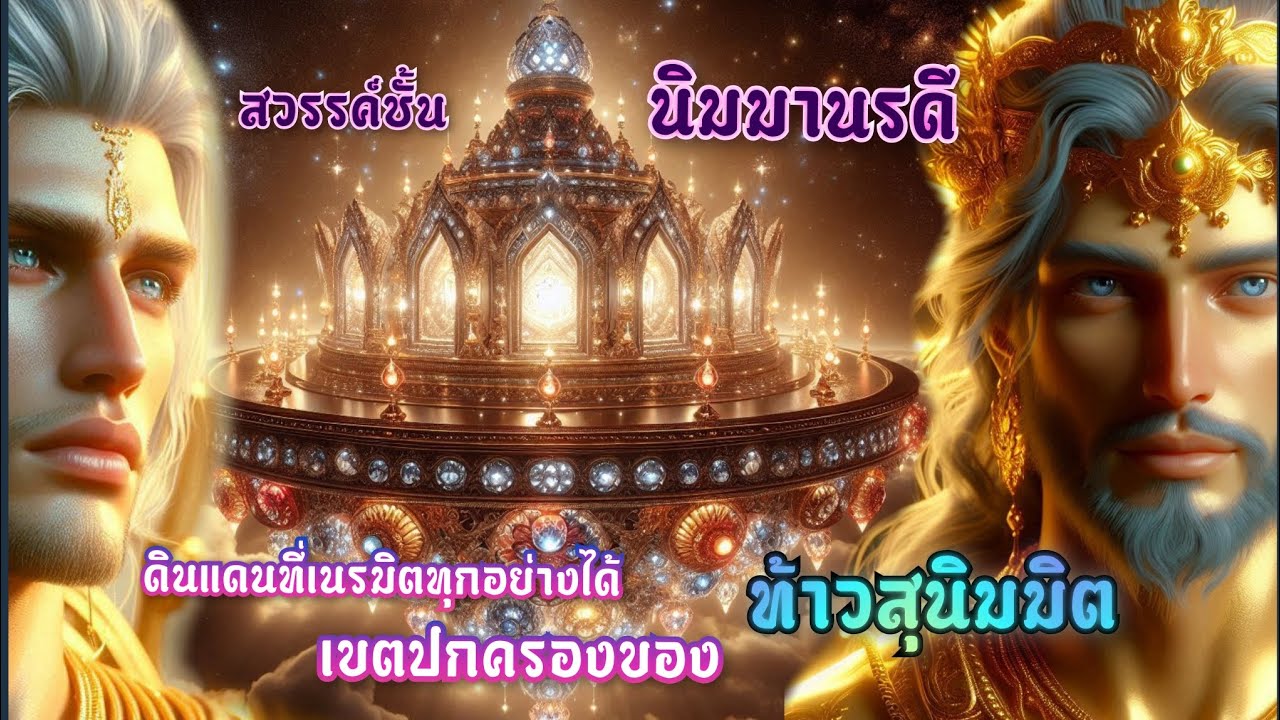 สวรรค์ชั้นที่ 5  นิมมานรดี ชั้นที่เหล่าเทพยดาสามารถเนรมิตสิ่งที่ตนเองต้องการได้