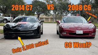 How much faster(or slower) is a brand new C7 corvette compared to my 153,000 miles C6 corvette?