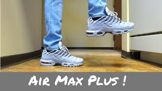 Cromático Saludar sol Nike Air Max Plus 'Wolf Grey' Unboxing & On Foot Review - YouTube