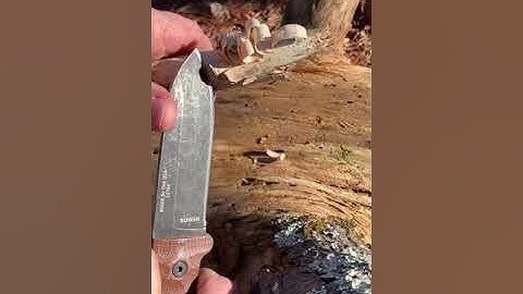 ESEE pr4 knife feather stick test