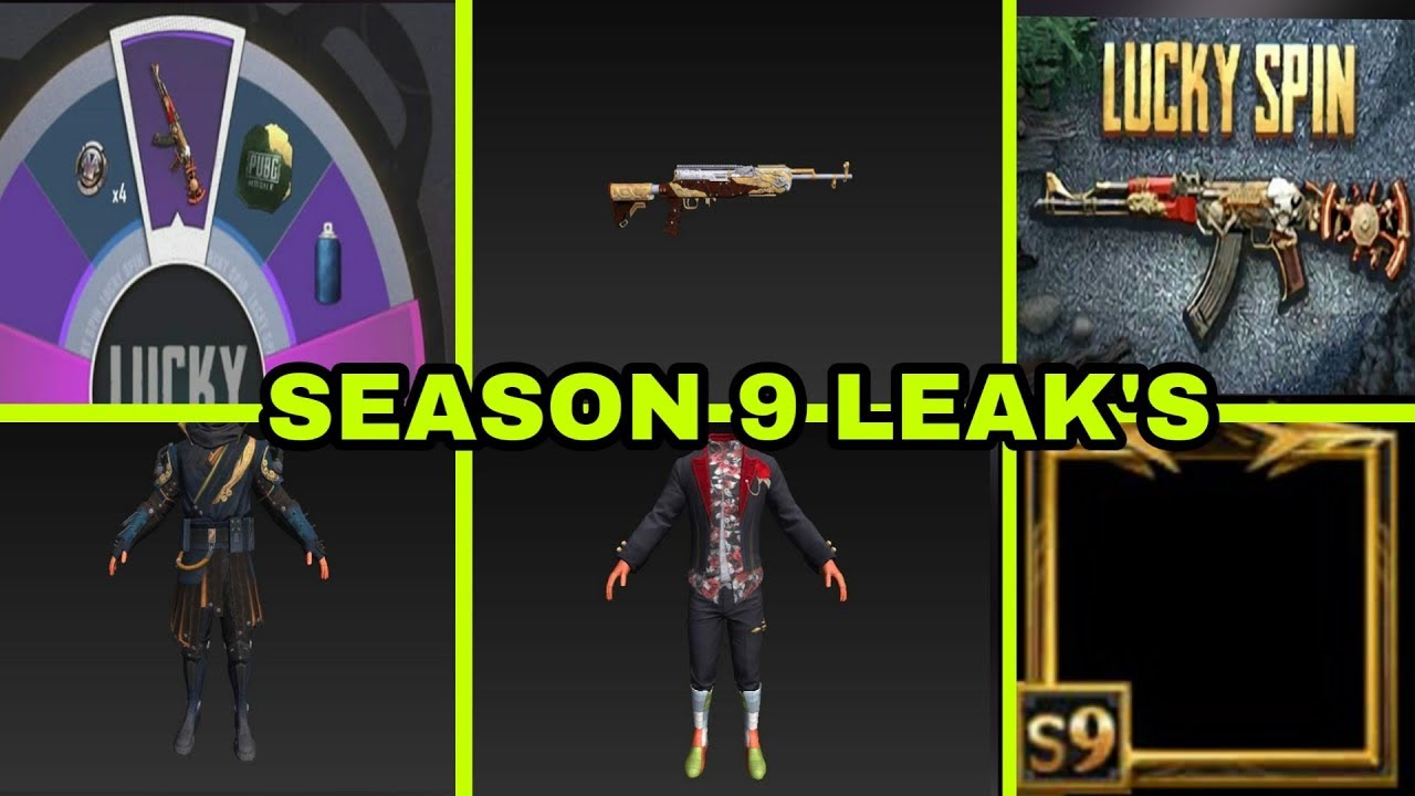 Pubg mobile season 9 Leak's part 2 /new gun skin,new outfits