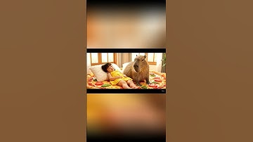 Capy cùng bé thư giản #capybara