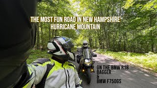 BMW's R18 Bagger On New Hampshire's Hurricane Mountain Road Getting Air!