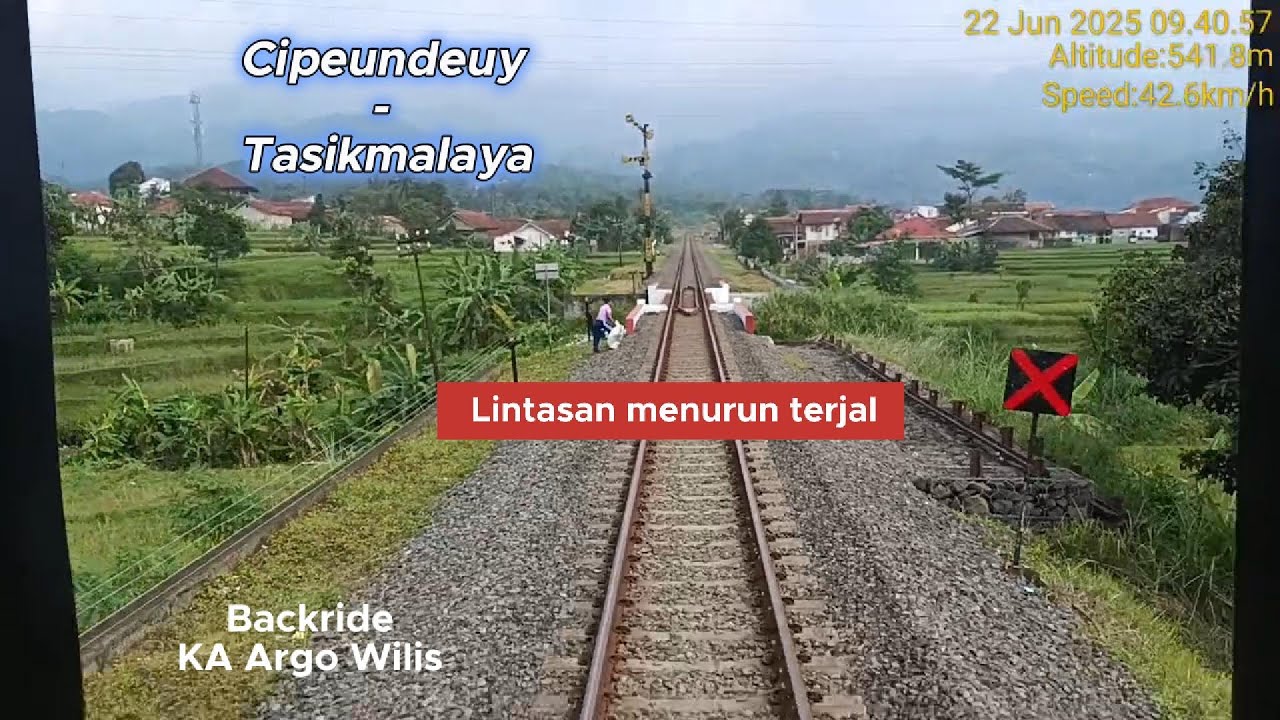 Cipeundeuy - Tasikmalaya | Lintasan menurun terjal