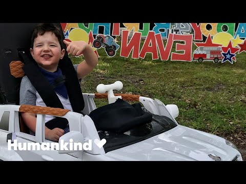 Custom car lets 4-year-old drive on his own | Humankind