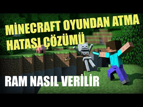 MİNECRAFT OYUNDAN ATMA HATASI ÇÖZÜMÜ | RAM NASIL VERİLİR?