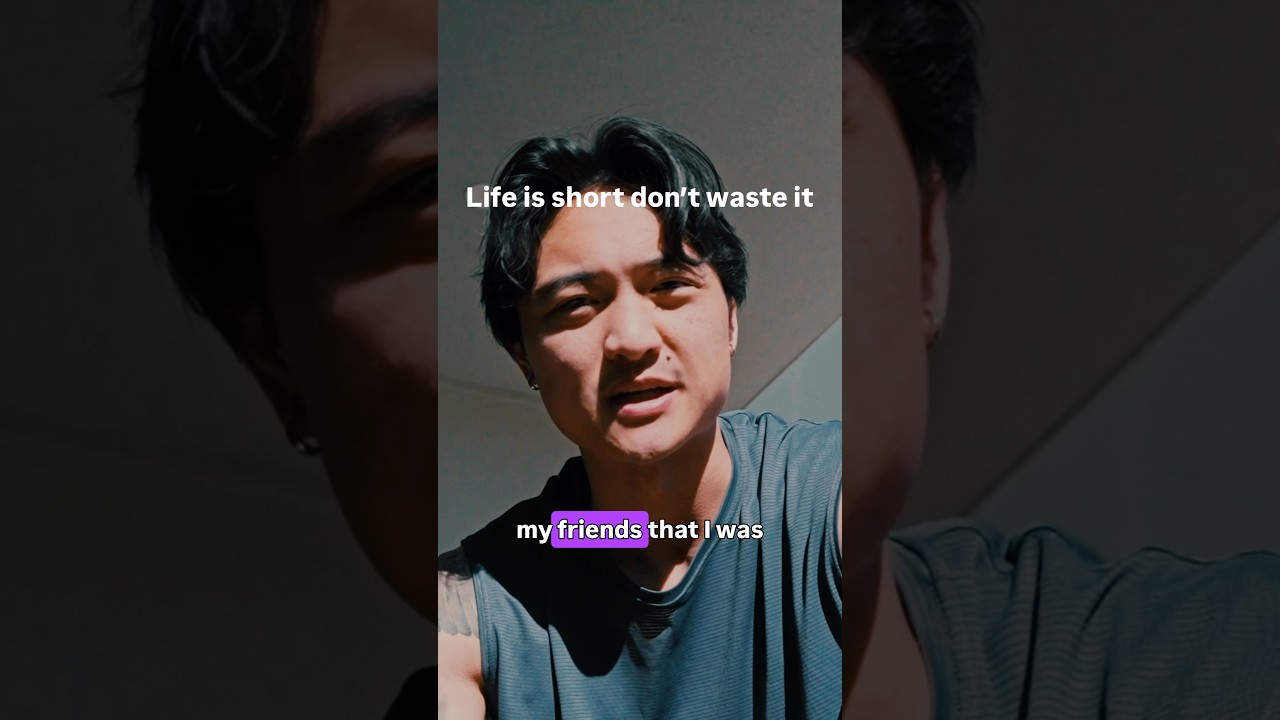 You never know when life will vanish. Don’t waste it.