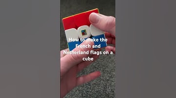 How to make the French and Netherlands flags on a cube 🇫🇷🇳🇱