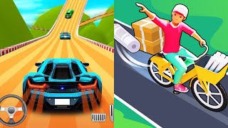 Car Race 3D Car Racing | Paper Delivery Boy - ALL Levels GamePlay (Android, iOS) EP01 screenshot 5