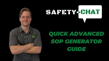 Advanced SOP Generator Quick Guide