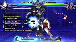 BLAZBLUE CROSS TAG BATTLE Hakumen Combo #6 That Damage