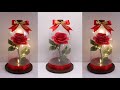 Diy plastic bottle enchanted rose flower  best waste  dekorasi mawar lampu menggunakan botol bekas