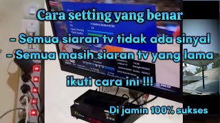 Cara  mengatasi siaran tv tidak ada sinyal di receiver MATRIX BIG BURGER HD