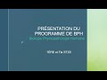 Prsentation prog bph en 1re et tle st2s