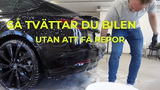 Så tvättar du bilen utan att få repor! Biltvätt på rätt sätt! (Hos Autodude)
