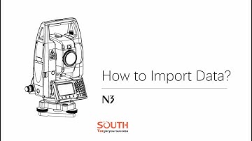 How to Import data with the South N3 Total Station!