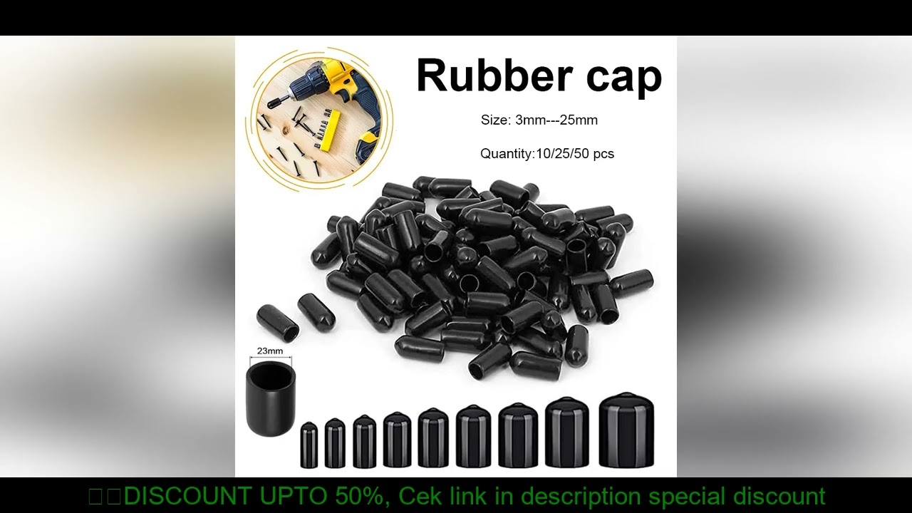 10-50pc PVCrubber end cap, screw end cap, plastic tube, hub thread protector, push in cap, rubber ca