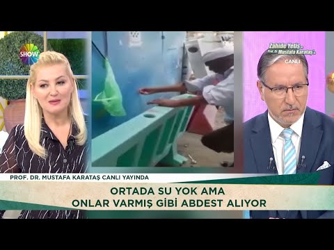 Su olmadan su varmış gibi abdest alıyorlar!