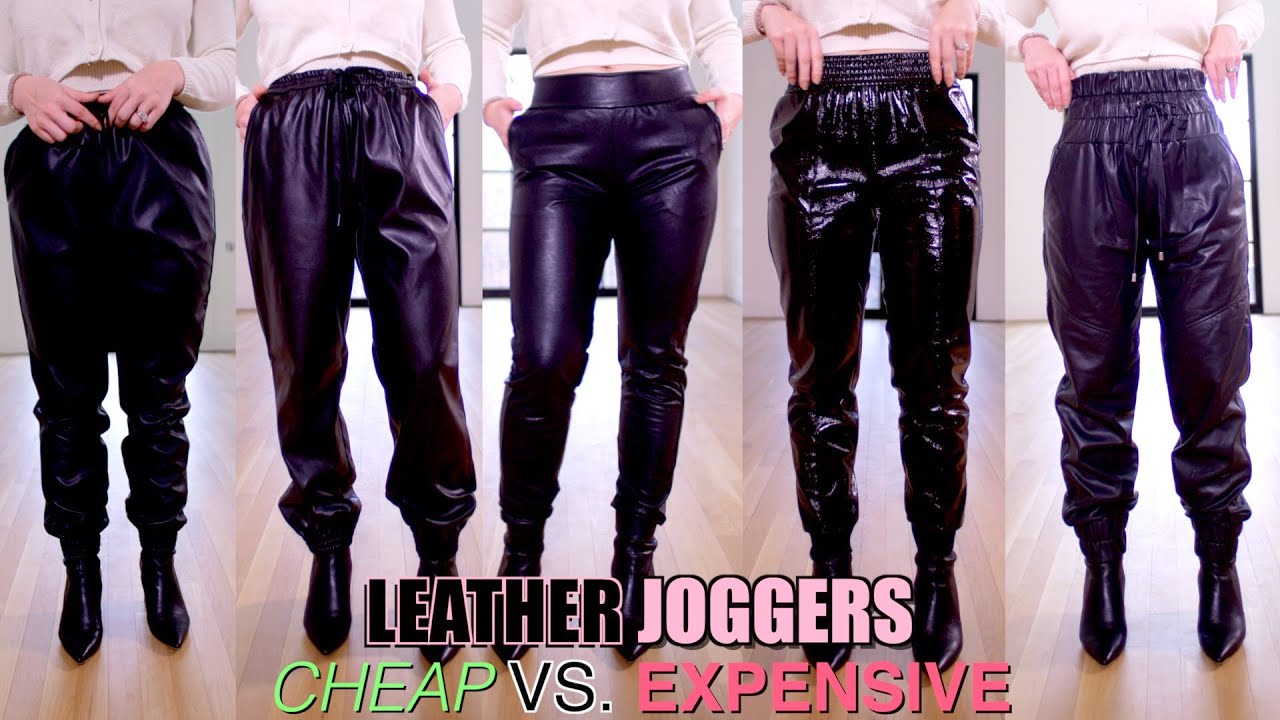 Comparing Leather Joggers  Cheap vs Expensive 