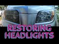 How to Restore Headlights with First Try Applying Clear Protective Film