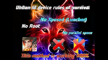 unban id device rules of survival