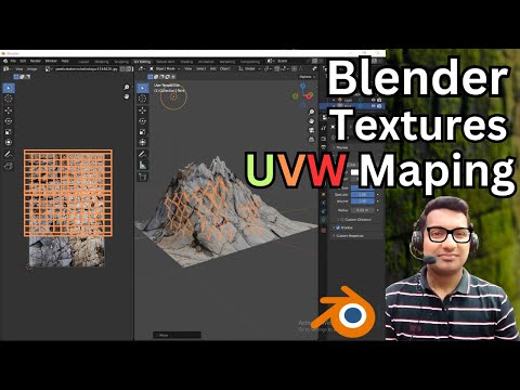 How To Texture Landscape with UVW maping | Blender Tutorial for Beginners