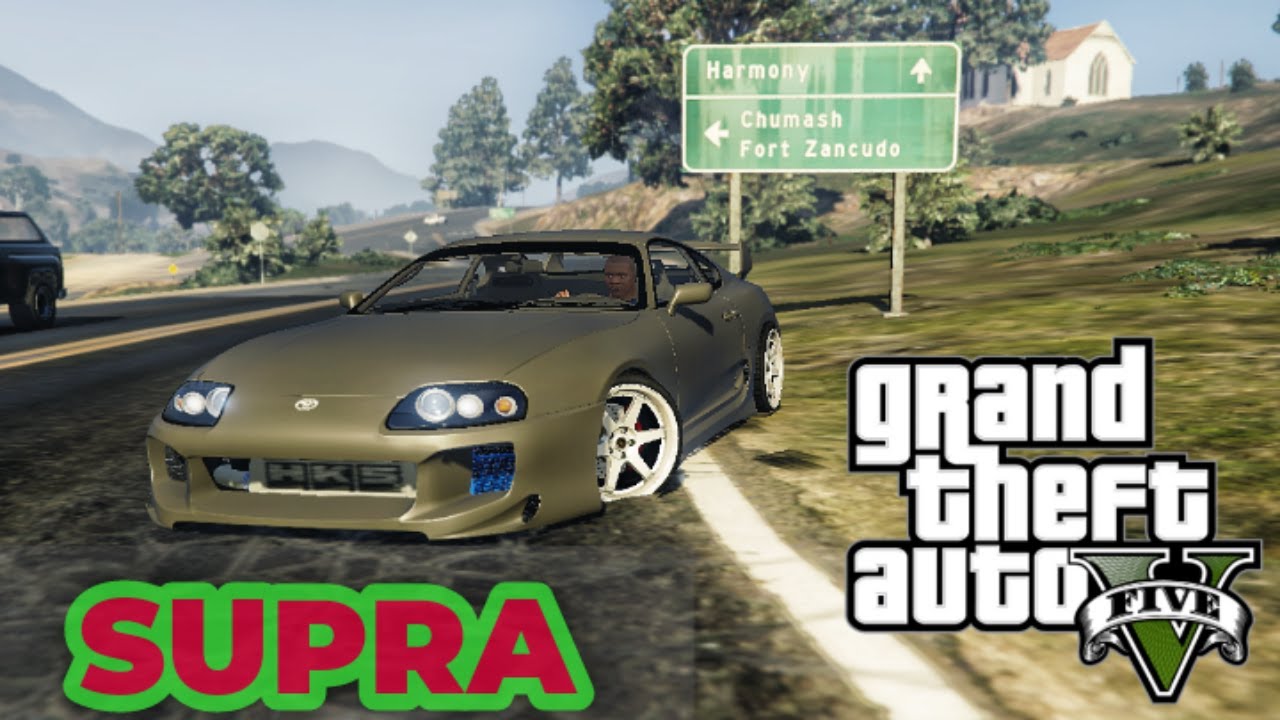 Toyota Supra With Turbo Engine Drive on Top Speed GTA 5 GamePlay | GTA