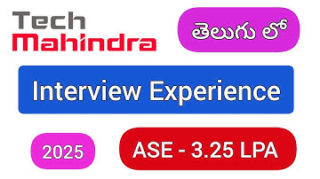 Tech Mahindra Interview Experience Freshers Telugu🤞.#fresherjobs #interviewexperience #itjobs2025