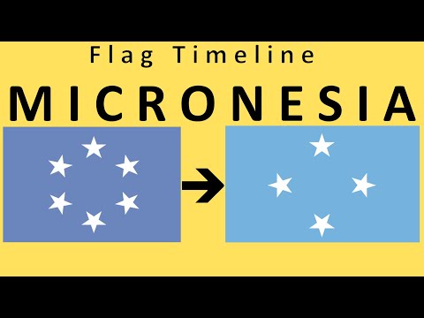 മൈക്രോനേഷ്യയുടെ പതാക : ചരിത്രപരമായ പരിണാമം (മൈക്രോനേഷ്യയുടെ ദേശീയ ഗാനത്തോടൊപ്പം)