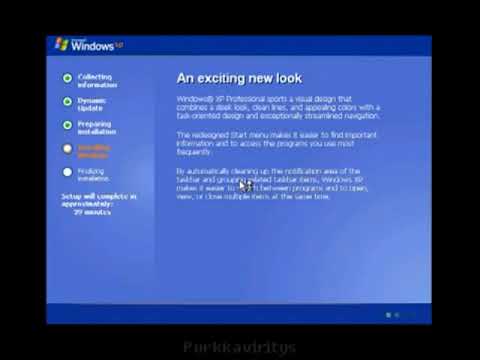 Video: Semasa pemasangan windows xp?