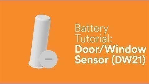 Battery Tutorial: Recessed Door Sensor (DW21)