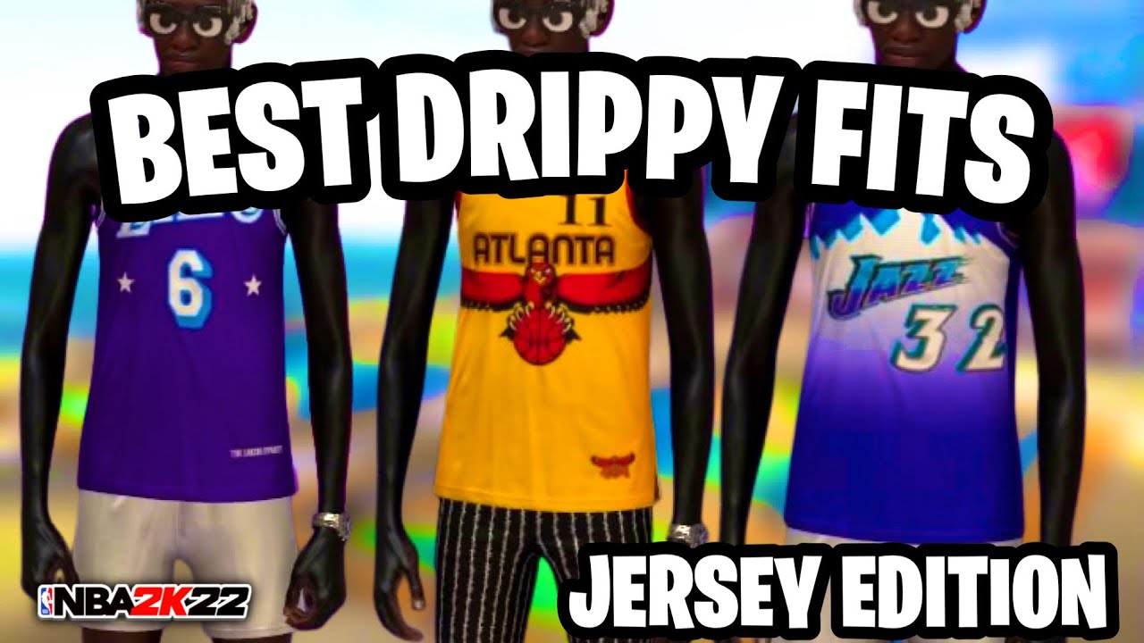 TOP 5 BEST DRIPPY FITS ON NBA 2K22 JERSEY EDITION YouTube
