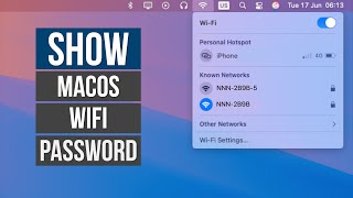 How to find your Mac Wifi Password in macOS