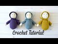 How to crochet EASY AMIGURUMI dolls - crochet bonnet babies