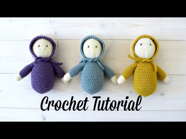How to crochet EASY AMIGURUMI dolls - crochet bonnet babies