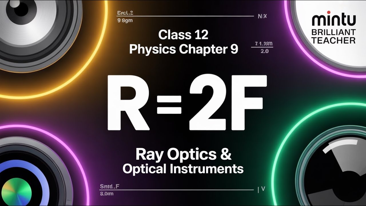 Class 12 Physics | Ray Optics Derivation R = 2f Explained | Most Important Board Exam Concept
