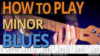 Video-Miniaturansicht von „How To Play MINOR 7th CHORDS // Blues Guitar Lesson“