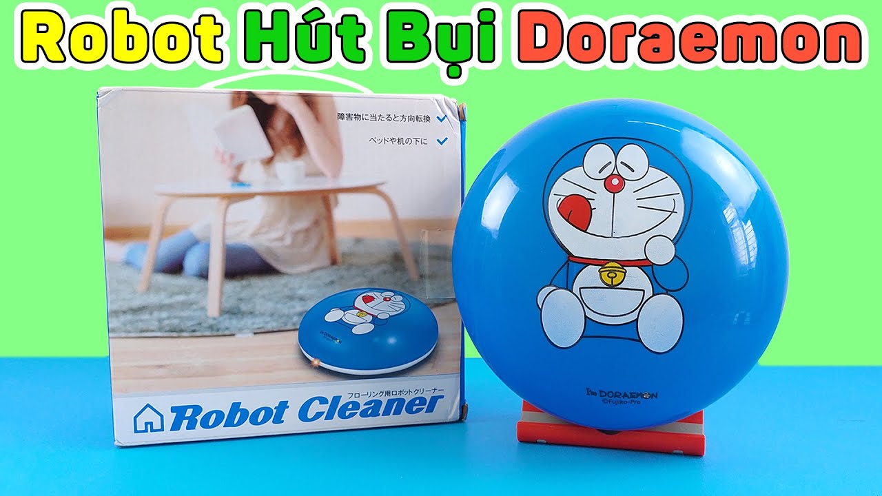 Robot Hút Bụi Doraemon, Tự Động Lau Dọn Nhà Cửa | Mở Hộp Mua Hàng Online Trên Shopee Và Lazada