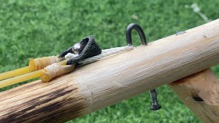 How to make a simple slingshot from bamboo, a survival tool