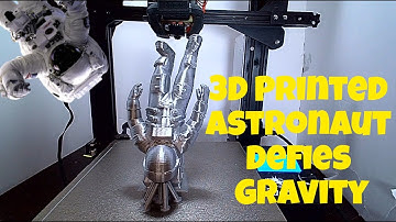 3D Printed Astronaut Defies Gravity -  3D Printing Time Lapse On Ender 3 Pro