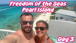 Royal Caribbean Freedom of the Seas Day 3 | Pearl Island Beach Escape and Snorkel