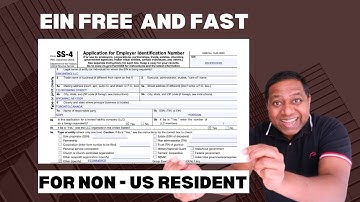 How To Get Your EIN As A Non-US Resident For Free  without SSN