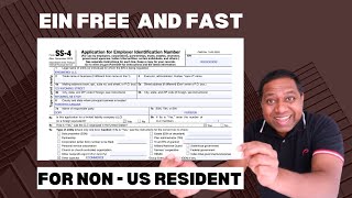 How To Get Your EIN As A Non-US Resident For Free  without SSN