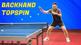 Basic Backhand Topspin | Table Tennis Tutorial | Table Tennis Review [4k]