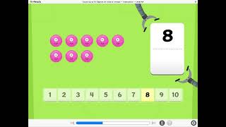 I ready season 0 episode 3: count up to 10 objects in rows or ￼￼arrays