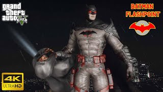 GTA 5 - Batman Flashpoint (Thomas Wayne) Brutalized Criminals | Batman Mod (4K)