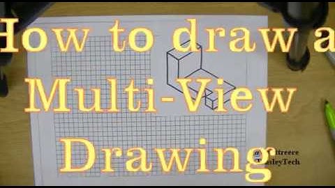 How to draw multi view drawing